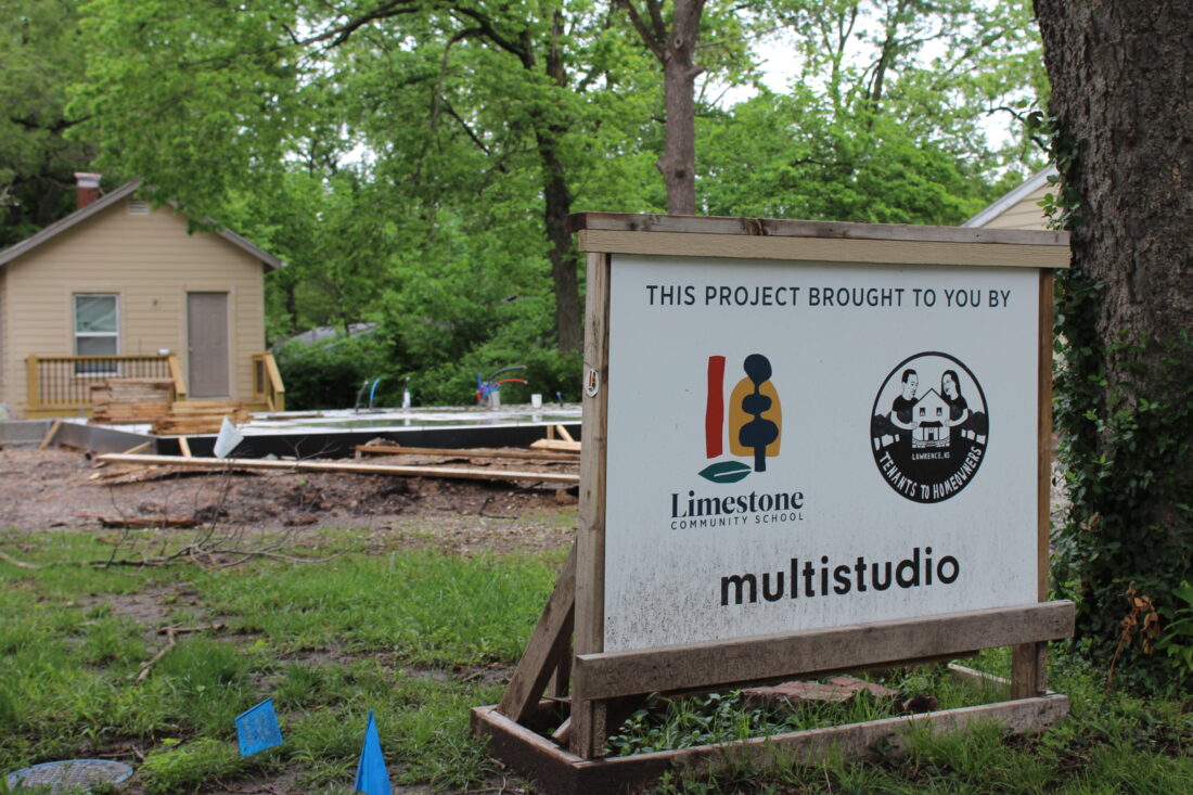 Tenants to Homeowners and Kansas City-based Multistudio partnered with Limestone Community School to help bring a student project to life: building homes for people experiencing homelessness.