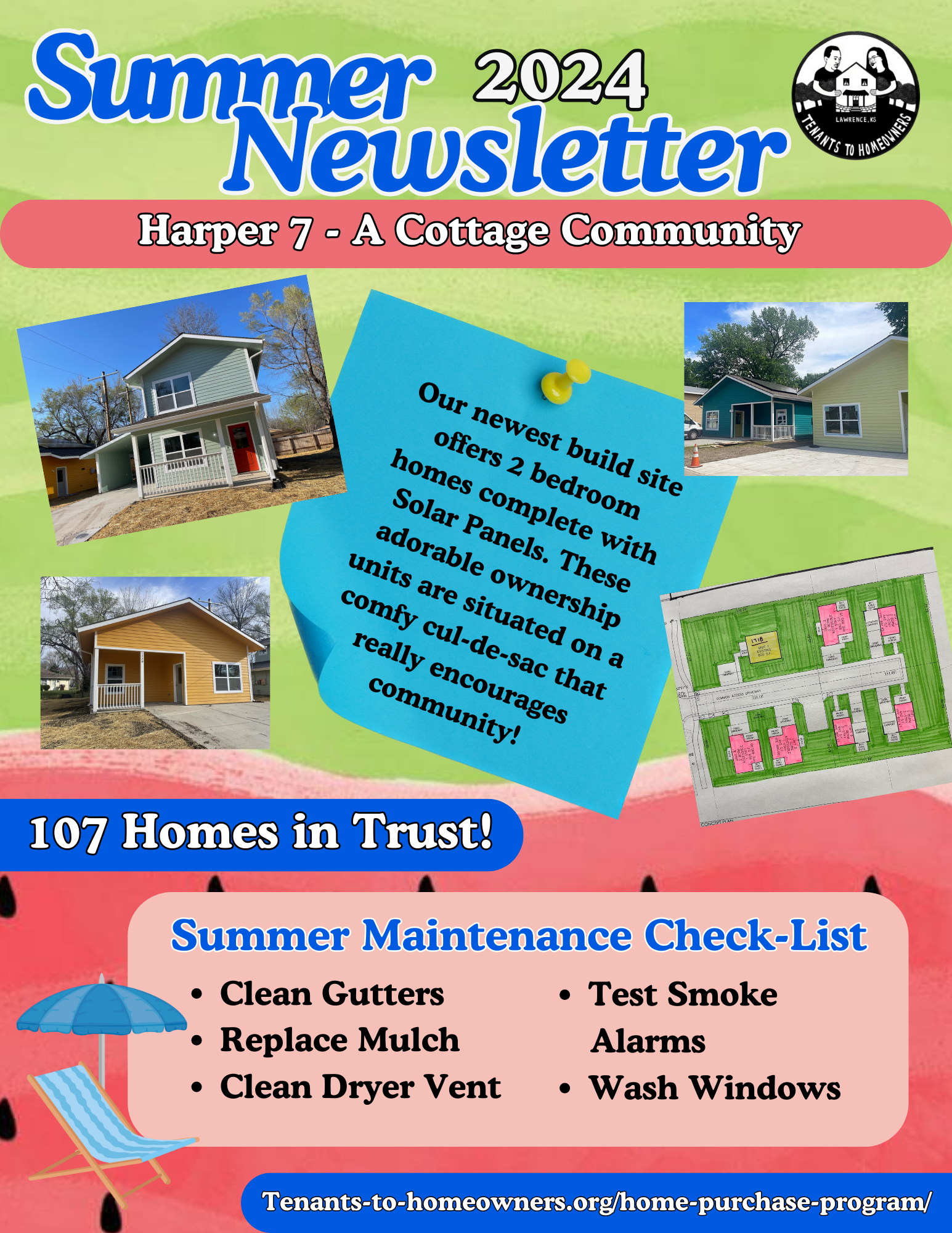 a magazine cover with pictures of houses