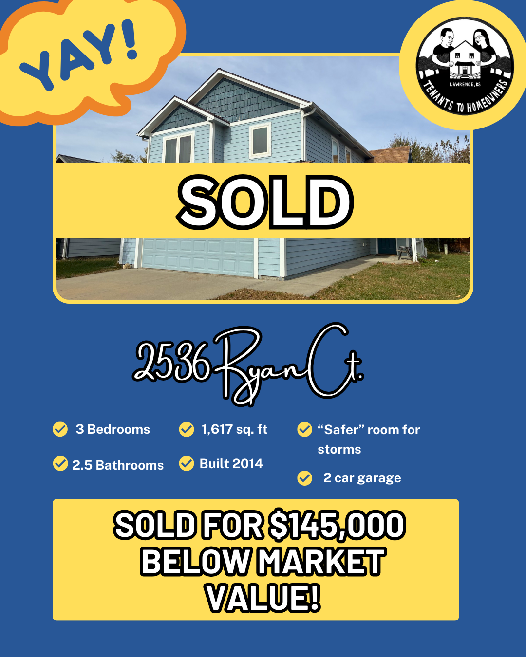 sold home flyer